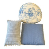(3) Decorative Cushions/Pillows