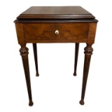 Antique One-Drawer End Table with Dovetail