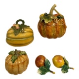 (3) Assorted Gourd Covered Dishes, etc. :