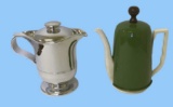 Green Covered Hot Water Caddy and Small Footed