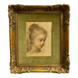 Framed Picture—Portrait of a Child by C
