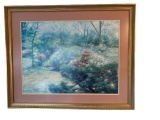 Framed and Double Matted Floral Picture