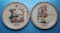 (2) M.J. Hummel Hand-Painted Annual Plates with