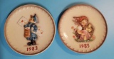 (2) Hummel Collector Plates 1983 and 1985