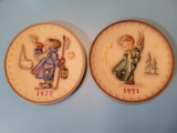 (2) Hummel Annual  Plates:  1971 First Edition and