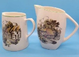 (2) Pitchers: Lord Nelson Ware Staffordshire