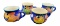 (4) Mugs by Pacific Originals England