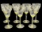 (7) Yellow Topaz Water Goblets