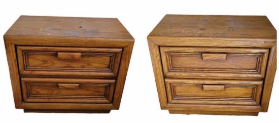 Pair of 2-Drawer Side Tables