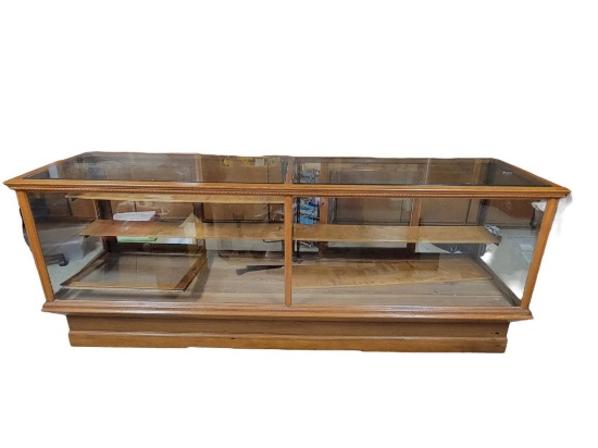 Glass Display Case with Adjustable Shelves