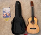 Sonora Guitar With Case, Book, And Picks