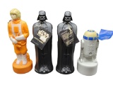 (4) 1981 Star Wars Shampoo Bottles