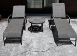 Outdoor Loungers & Side Table