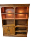 (2) Display Shelves w/Lighted Top Shelf