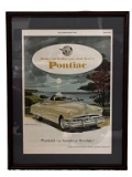 Vintage Framed Car Ad from 1951 Saturday Evening