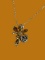 14 Kt Gold Chain with Cherub & Diamond Pendant