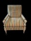 Upholstered Chair--C. R. Laine--Brass Casters on