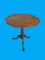 Mahogany Pie Crust Table with Tripod Base--