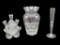 (3) Decorative Glass Vases