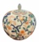 Hand-Painted Covered Jar--9 3/8