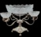 Silver Plate & Cut Glass Centerpiece--