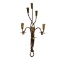 Metal 3 Candle Wall Sconce--28