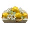 Italian Handpainted Porcelain Lemon and Flower