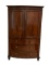 Mahogany Late Regency Scottish Bowfront Linen Press