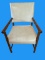 Wood & Vinyl Arm Chair