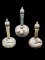 (3)  Sterling and Glass Perfume Bottles made in