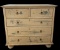 5-Drawer Antique Hand Painted Ches of Drawers -