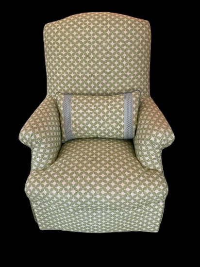 Upholstered Green Chair