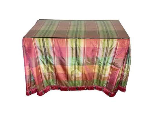 Rectangular Table with Custom-Made Tablecloth a