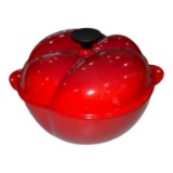 Le Creuset 2.25 qt Cast Iron Tomato Shaped Pot