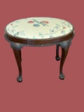 Oval Chippendale Mahogany Vanity Stool--24