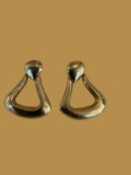 14 Kt Yellow Gold Pierced Earrings--3.8 Grams