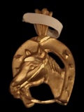 14 Kt Yellow Gold Horse Head Charm