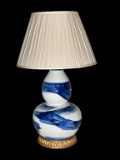 Ceramic Table Lamp—31” High to Top of Finial