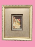 Framed and Matted Gobelin Petit Point Renoir G