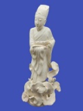 Antique Blanc de Chine Ceramic Figurine