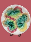 Antique Majolica Plate c1890