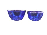 Set/2 Cobalt Blue Mixing Bowls