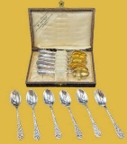 (6) Bijouterie Orfevrerie Demitasse Spoons and