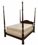 Mahogany 4-Poster Queen Size Bed