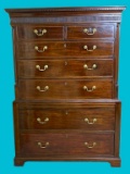 Antique Mahogany Chest on Chest, Dovetail