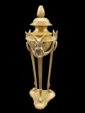 Vintage Tall Brass Incense Burner/Tower--8 1/4