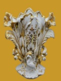 French Style Wedding Vase w/Gold Gilt