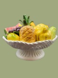 Ceramic Fruit Arrangement in Bowl