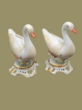 Pair of Porcelain Swans
