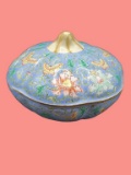 Hand Painted Covered Enamel Dish